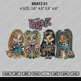 Bratz 01 Embroidery File 4 size