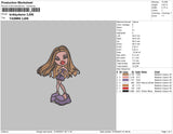 Bratz Yasmin Embroidery File 4 size