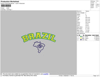 Brazil Embroidery File 4 size