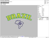 Brazil Embroidery File 4 size