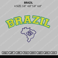 Brazil Embroidery File 4 size