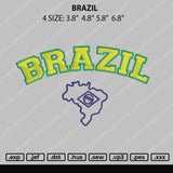 Brazil Embroidery File 4 size
