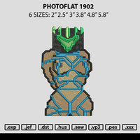 Photoflat 1901a Embroidery File 6 sizes