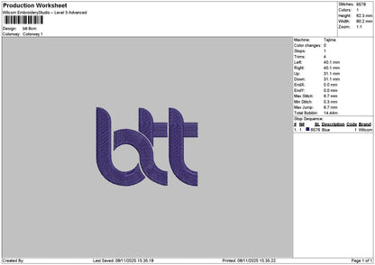 Btt Sbc Text Embroidery 2 Files