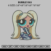 Bubble1503 Embroidery File 6 sizes