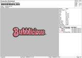 Bubblitext Embroidery File 6 sizes