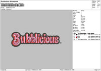 Bubblitext Embroidery File 6 sizes