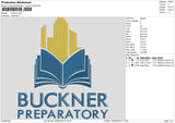 Bucknertext Embroidery File 6 sizes