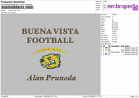 Buena Vista Embroidery File 4 size