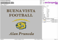 Buena Vista Embroidery File 4 size