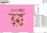 Bug Jar Embroidery Machine Design File 6 sizes