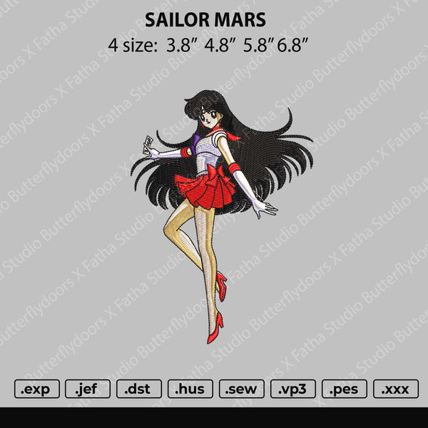 Sailormars Embroidery File 4 size