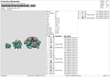 Bulbasaur0706 Embroidery File 6 sizes