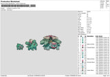 Bulbasaur0706 Embroidery File 6 sizes