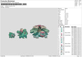 Bulbasaur0706 Embroidery File 6 sizes