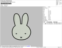 Bunny Embroidery File 4 size