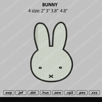 Bunny Embroidery File 4 size