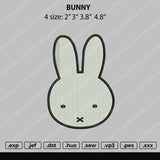 Bunny Embroidery File 4 size