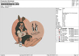 Bunny2811 Embroidery File 6 sizes