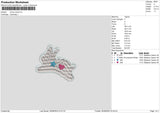 Bunny Cloud Embroidery File 6 sizes