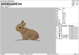 Rabbit 1811 Embroidery File 6 sizes