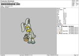 Bunny 1004 Embroidery File 6 sizes