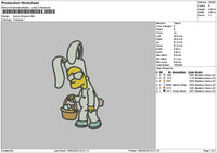 Bunny 1004 Embroidery File 6 sizes