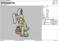 Bunny 1004 Embroidery File 6 sizes