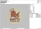 Cookietext 0112 Embroidery File 6 sizes