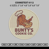 Cookietext 0112 Embroidery File 6 sizes