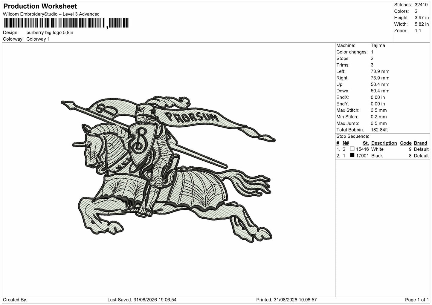 Horse Outline 3108 Embroidery Machine Design File 6 sizes