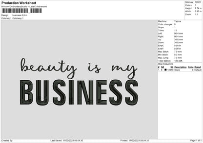 Business Embroidery File 6 sizes