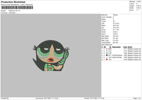 Buttercup V4 Embroidery File 4 size