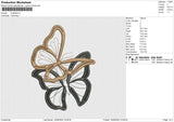 Butterflies 002 Embroidery File 5 sizes