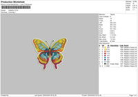 Butterfly V5 Embroidery File 6 sizes