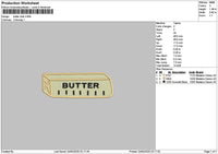 Butter Stick Embroidery File 6 sizes