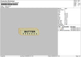 Butter Stick Embroidery File 6 sizes