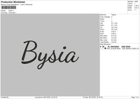 Bysia Embroidery File 5 size