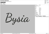 Bysia Embroidery File 5 size