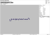 Lights Embroidery File 6 sizes