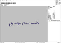 Lights Embroidery File 6 sizes