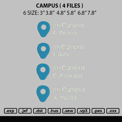 Campus Embroidery 4 Files