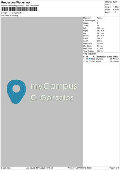 Campus Embroidery 4 Files