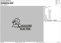 Caballero Embroidery File 4 size