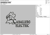 Caballero Embroidery File 4 size