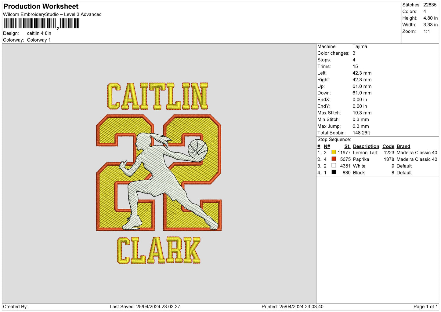 Caitlintext Embroidery Machine Design File 6 sizes