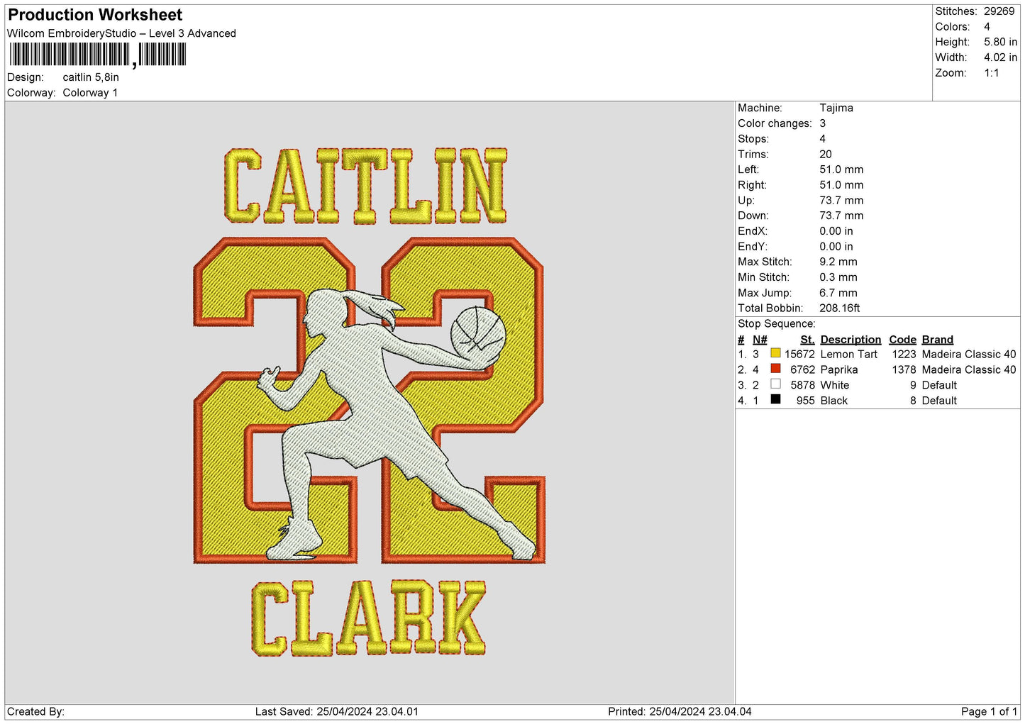 Caitlintext Embroidery Machine Design File 6 sizes