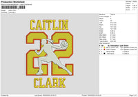 Caitlintext Embroidery File 6 sizes