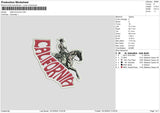 Horse1910 Embroidery File 6 sizes