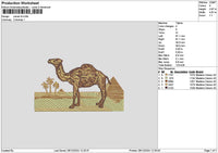 Camel v5 Embroidery File 6 sizes